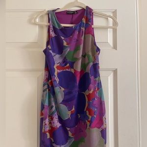 NASTY GAL BODY CON FLORAL MINI DRESS